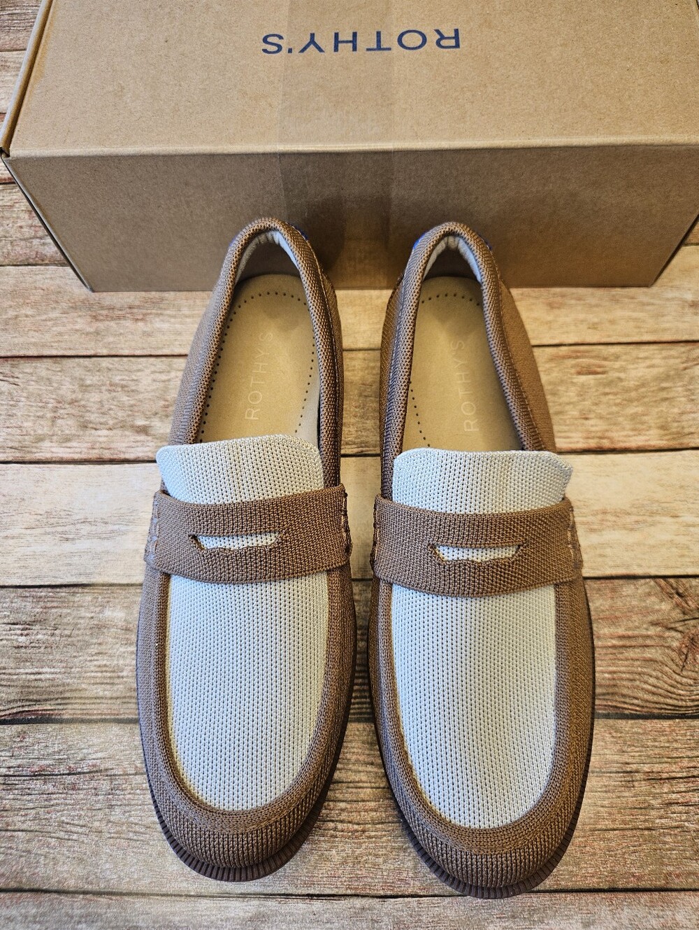 Rothy's The Penny Loafer shoes in the Cortado colorway. - Picture 3 of 9